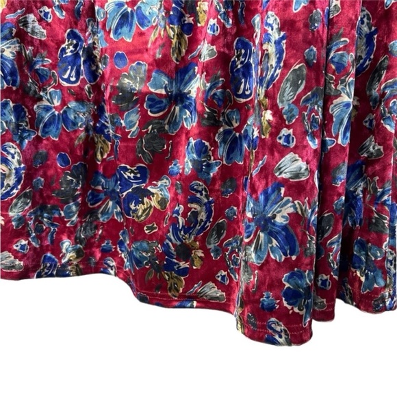 NWT Natural Life Floral Lisa Velvet Maxi Skirt - Sold Out! - Picture 9 of 12
